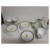 65 Piece Vintage Corelle Crazy Daisy Pattern