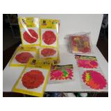 Party Puff Balls, Neon Price Signs And Party