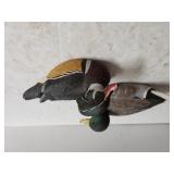 Wood Carved Duck Figures