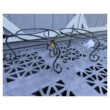 2 Vigoro 8" Metal Plant Stands, New