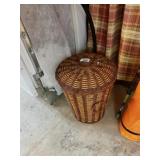 Wicker Basket With Contents To Include