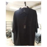 New Black Microfiber George Shirt XL