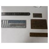 Vintage Metal Boat Signs