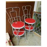 Set Of 4 Antique Diner Chairs