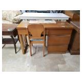 Vintage Desk And Chair