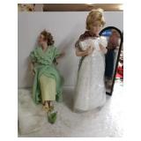 Norman Rockwell Porcelain Dolls With Mirror