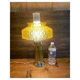 Retro Lamp With Synthetic Shade