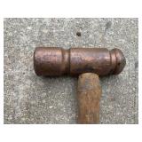 Solid Copper Ball Peen Hammer