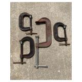 Various C Clamps 6"&4"