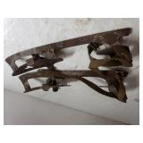 Vintage Metal Shoe Ice Skates