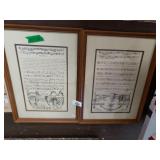 Framed Music Sheet