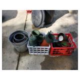 Metal Bucket And Planters