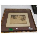 Vintage Mountain Meadow Picture