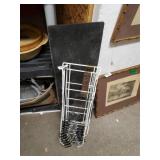 Shelf, Hangers, Metal Black Backboard