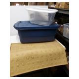 Dog Food Mat, Storage Containers