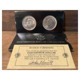 Two 1971 Eisenhower Dollars