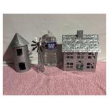 Tin Silo, Windmill, & Farmhouse that Lights Up