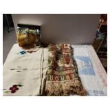 Vintage Blanket, Tapestry Feed Bag And More