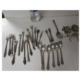 Oyster Forks, Grapefruit Spoons, Flower Salt &