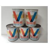 (5) Unopened Cans Of Vintage Valvoline Motor Oil