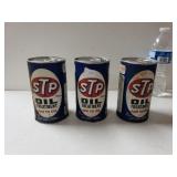 3 Cans Of Vintage STP Motor Oil