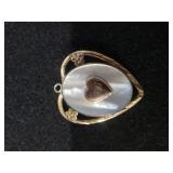 Ladies Silver & 12K Gold Sweetheart Locket -