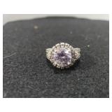 Ladies Silver Bling Ring - Marked 925