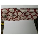 Red/tan Curtains