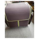 Dark Grey Green Trimmed Luggage With Wheels