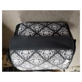 Black/white Rolling Suitcase