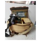 Camera Bag With Canon AE 1 Camera & Accessories