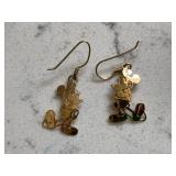 Vintage Gold Mickey Mouse Earrings (Tested Gold)
