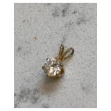 Vintage Gold Diamond Round Pendant