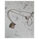 Vintage Sterling Heart Necklace
