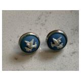 Blue Wedgwood Earrings TurtleDoves