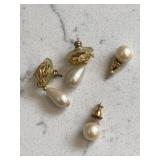 Vintage Pearl Earrings Lot
