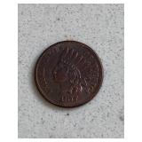 Rare 1877 Indian Head Cent Rainbow Toned Replica