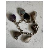 Vintage Gemstone Bracelet w/Amethyst Larimar etc