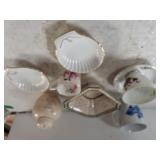 Assorted Cups, Shell Dish & More