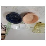 Fiesta Pottery Bowls, Divided Dish, Bowl,  Coke
