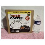 New Red Cooper Fry Pan Lid