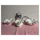 Fenton Silvercrest Compote Bowl, Silvercrest Milk
