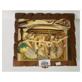 Wooden Hanging Ship Plaque