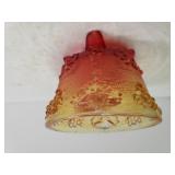 Amberina Glass Footed Candy Bowl