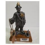 Signed Pewter Clown Figure