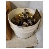Bucket With Assorted Door Knobs