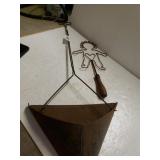 Vintage Rug Beater & Vintage Primitive Mail