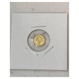 1864 CA Gold Token $1/4