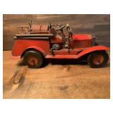 Vintage Detailed Metal Fire Truck