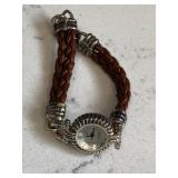 Vintage Geneva Leather Band Watch